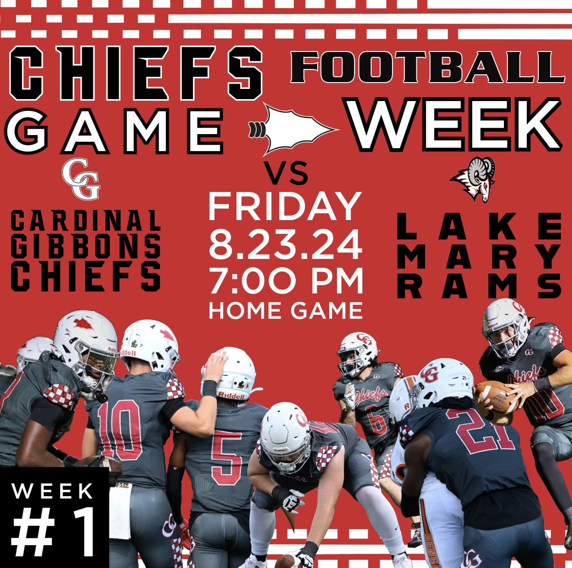 Cardinal Gibbons Football tweet media