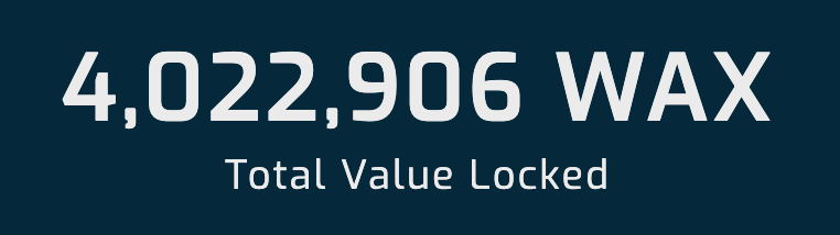 We've reached over 4 million $WAX in TVL in less than 2 weeks. And we're just getting started.

Thank you for all the support so far ♥️