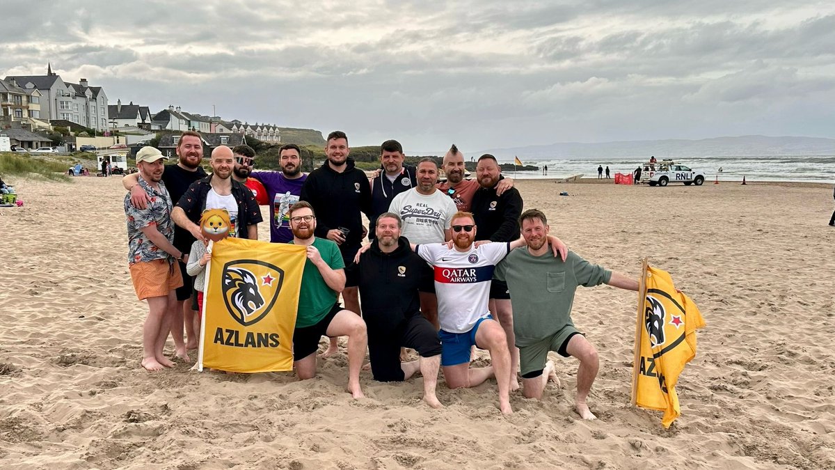 BelfastAzlans's tweet photo. β±οΈ π Did someone say beach party!! Absolute cracker of a day yesterday with the Azlans.
Extra burpees for whoever forgot to order the good weather.
#Azlans #inclusiverugbyNI #JoinOurPride #StrongerTogether #TeamOphir https://t.co/WHkfG5vTz1