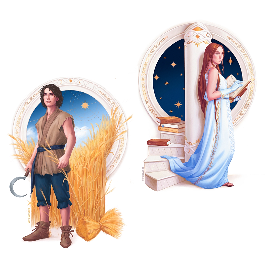 _LauraGallego's tweet photo. Kelan y Vintanelalandali son los protagonistas de #ElciclodelEternoEmperador. ¿Cuál de los dos te gusta más?

🔁#TeamKelan
♥️#TeamVinta

Ilustraciones oficiales de Vero Navarro (@Pepper_Pan). https://t.co/bqIhQItAHE