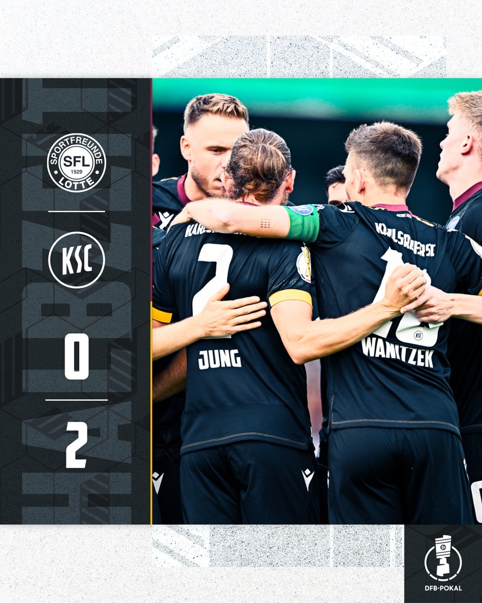KarlsruherSC's tweet photo. #HALBZEIT! |0:2| Es geht mit einer hochverdienten 2:0-Führung in die Pause! 💙
___________
⚽Liveticker in der KSC App: https://t.co/e4L7BTC56P
#SFLKSC #KSCmeineHeimat #GEWINNERBLEIBT https://t.co/vJyW87QWhE