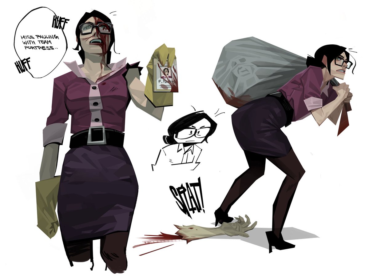 DisappointingG5's tweet image. #art of Miss Pauling
#TF2 #TF2fanart #TeamFortress2