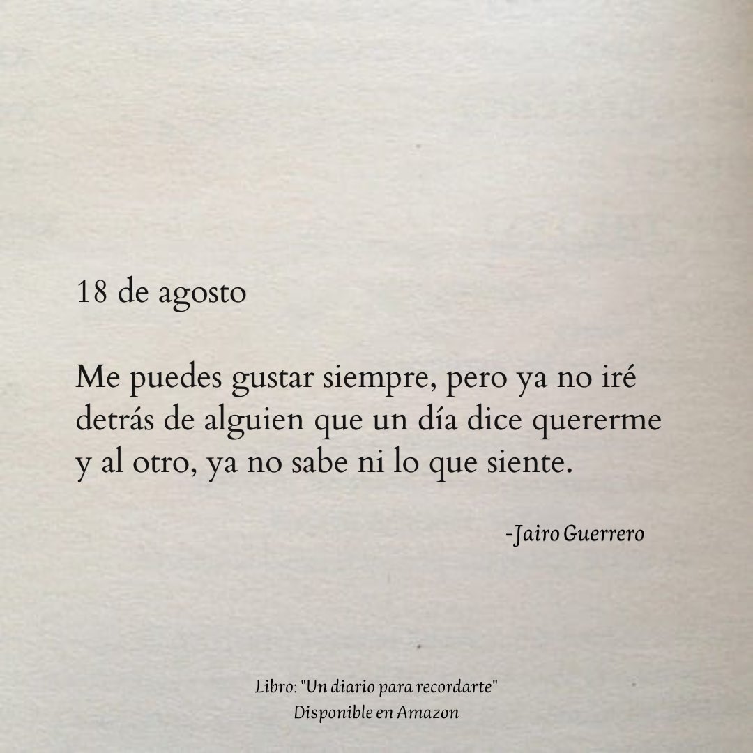 18 de agosto. ✍🏻