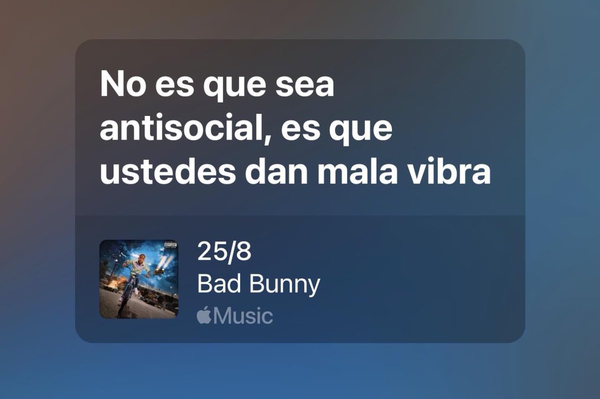 Y como dijo Bad Bunny