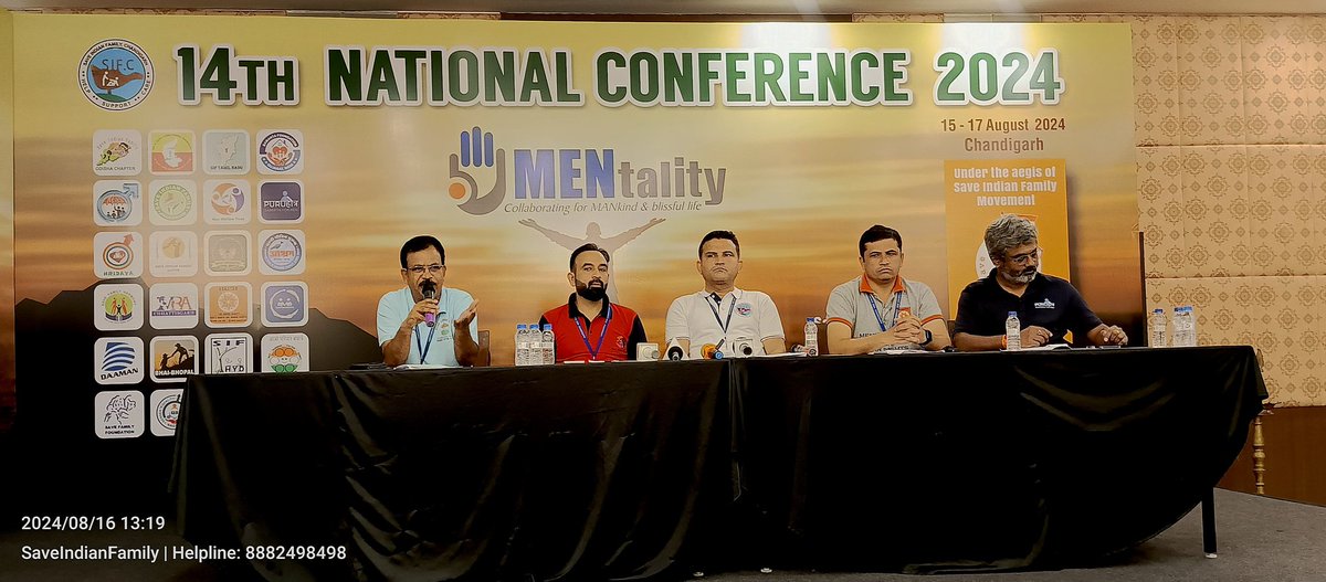 SOFT_Indian's tweet photo. Successfully completed #14thNationalMeet of Men's Rights organizations at Chandigarh/Punjab
Around 170 delegates participate with 24 NGO's from various parts of India
#MENtality2024
@PMOIndia @HMOIndia @PIB_India @cmohry @RajCMO @CMOTamilnadu @IamSumanDe @cskkanu @sifchandigarh https://t.co/l0PC5HF6Bl