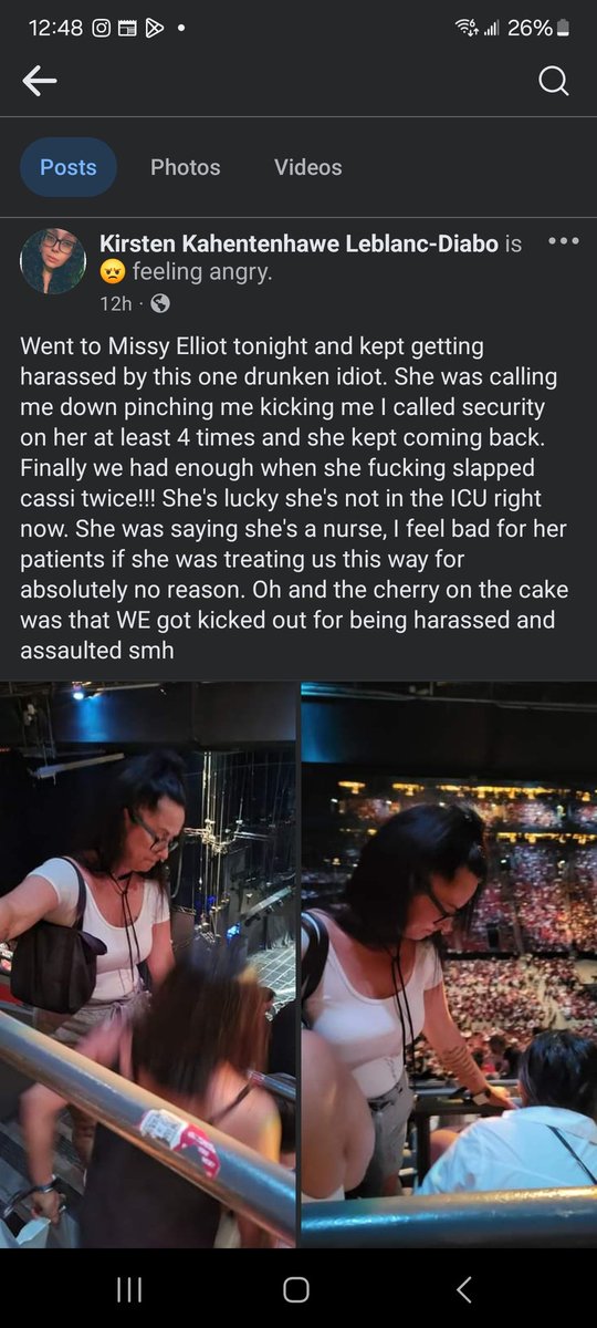 Can't believe I've waited 25 years to see <a href="/MissyElliott/">Missy Elliott</a> in concert and my daughter waited 12 years all to have it ruined by some drunken idiot. <a href="/BellCentre/">Bell Centre</a> rules and policies SUCK! No way should we have been kicked out when we never once retaliated when we were being assaulted 😭