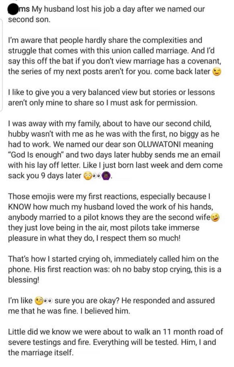 talk2veee's tweet photo. When a Man loses his means of livelihood,he feels naked &amp; vulnerable 

If you have a woman that’s able to support,don’t allow your bruised ego ruin things.

Both of you can come together to rebuild again 

Shredder gang shared her story https://t.co/tjaRqVUmnh