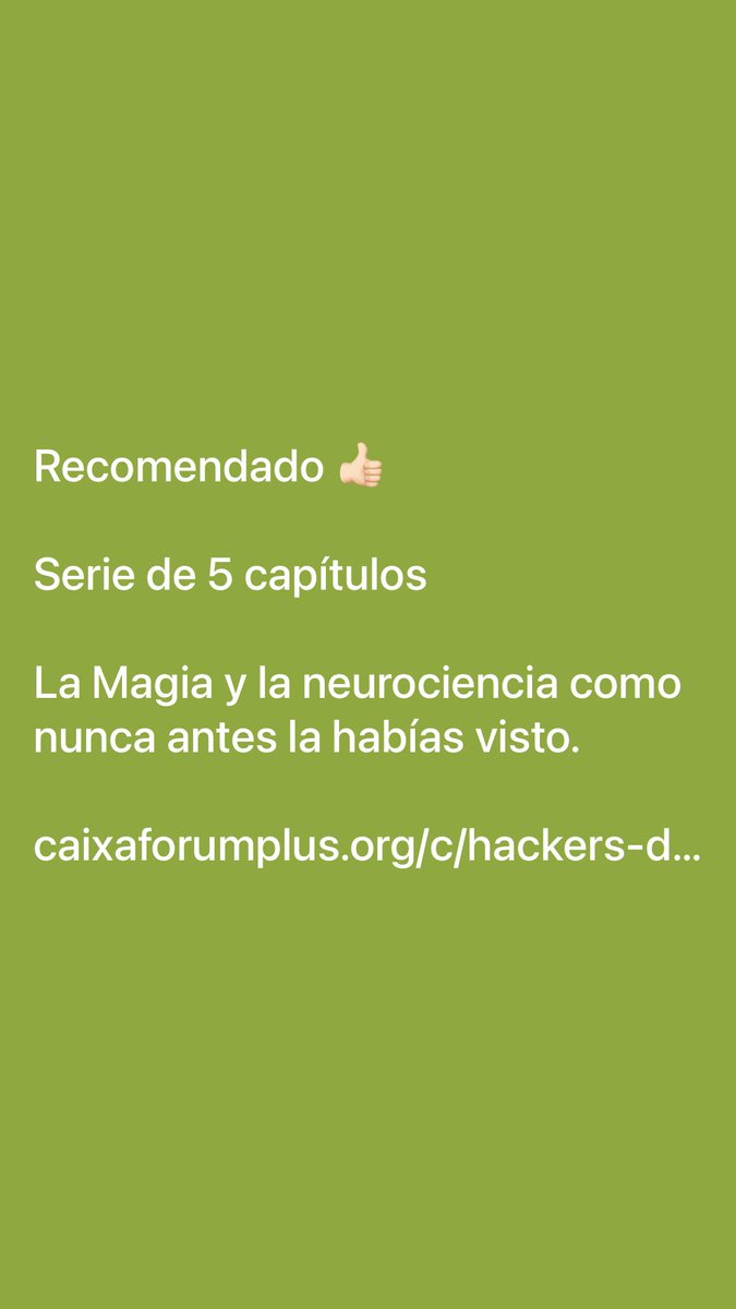 Recomendado 👍🏻 Serie de 5 interesantes capítulos