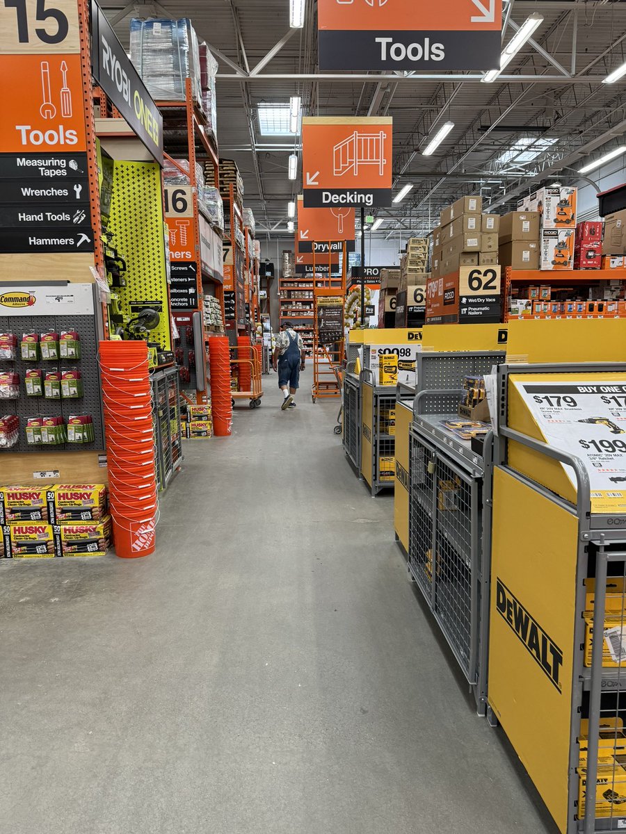 TheDonIsAMunch's tweet photo. Just walked into my #FavoriteStore People with soft hands hate home depot #LayingWood https://t.co/St2oFdlBx4