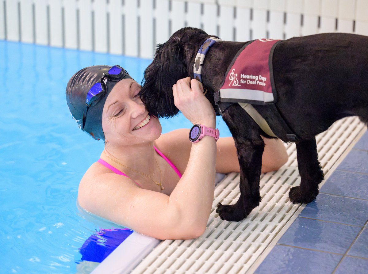 HearingDogs's tweet photo. Suz Hext, a Paralympian, Para Swimming World Champion and Para Dressage Triple European Gold Medallist, was achieving amazing things.

But behind the scenes she was finding life tough due to her deafness. Now, hearing dog Kimmy has turned this around > https://t.co/R2HaK8Ky1G 1/6 https://t.co/rOkyUHeVpy