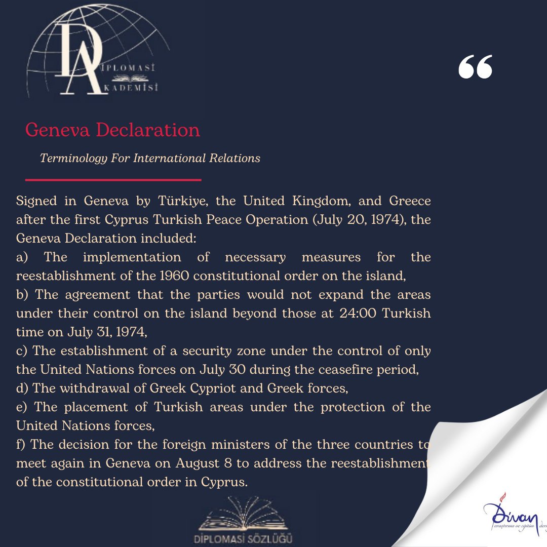 DivanAkademi's tweet photo. #DivanDerneği #DiplomasiAkademisi #DiplomasiSözlüğü #CenevreBildirisi #GenevaDeclaration https://t.co/smCX89NQgF