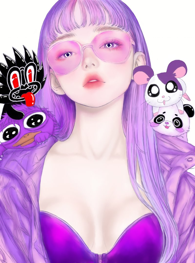 Mido_269's tweet photo. GMONAD~HERE MY 8TH @monad_xyz FANART~!!
AS PROMISED I WILL DRAW BOOBY THIS TIME AND I DID IT~!
I really like to draw girls with our cute characters hehe~
@molandak with bill~ #mopanda born in @monad_zw
with cute nini~
Hope you like it💜
#photoshop #illustration #purple https://t.co/g5EtMGaN21