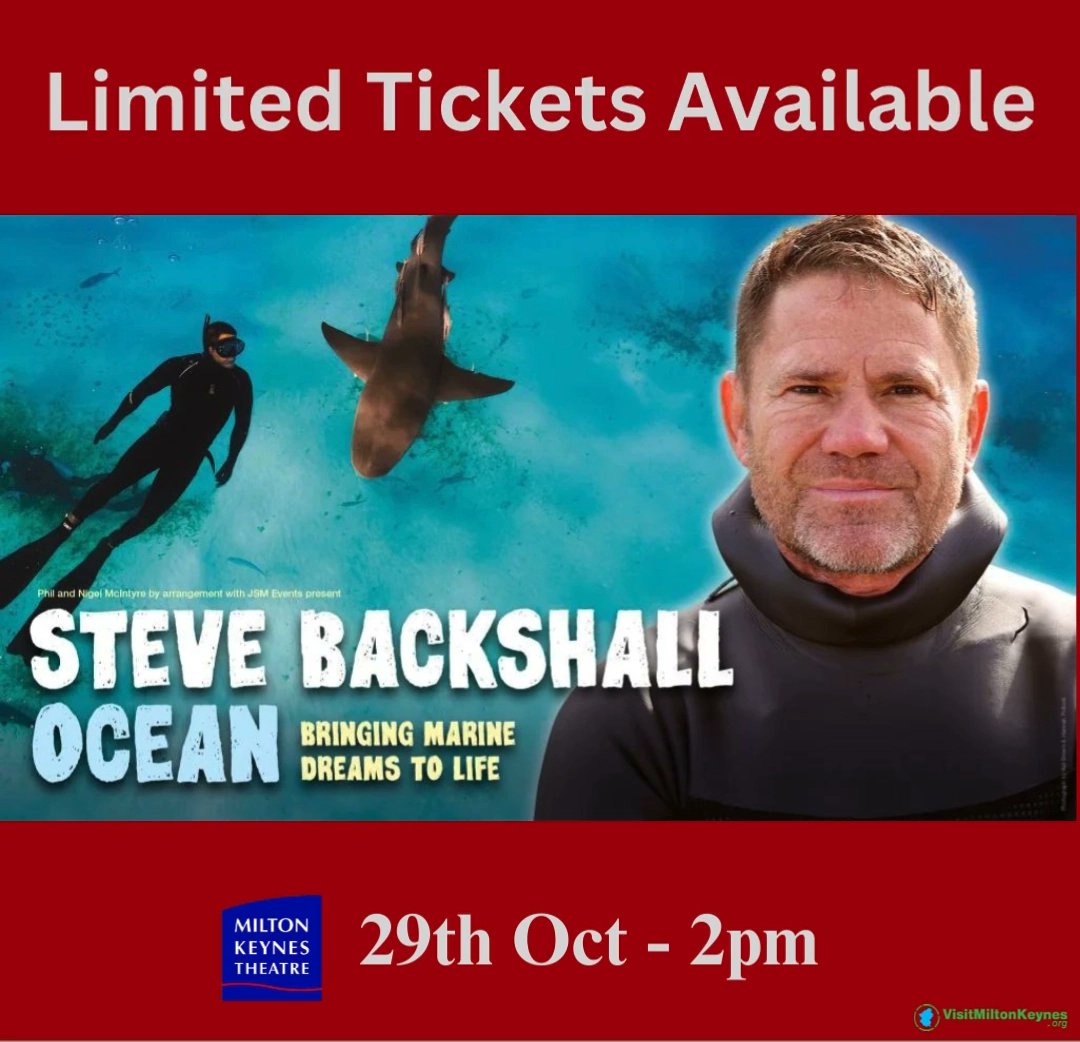 Visit Milton Keynes (@ourmiltonkeynes) on Twitter photo ⚠️Only 10 tickets left! ⚠️
See <a href="/SteveBackshall/">Steve Backshall</a>'s show 'Ocean' at <a href="/MKTheatre/">Milton Keynes Theatre</a> on 29th Oct at 2pm. Don’t miss this epic marine adventure—grab your tickets now.. there are only 10 left! 🎟️
visitmiltonkeynes.org/event/steve-ba…
atgtickets.com/venues/milton-…
#MiltonKeynes #stevebackshall ⚠️Only 10 tickets left! ⚠️
See <a href="/SteveBackshall/">Steve Backshall</a>'s show 'Ocean' at <a href="/MKTheatre/">Milton Keynes Theatre</a> on 29th Oct at 2pm. Don’t miss this epic marine adventure—grab your tickets now.. there are only 10 left! 🎟️
visitmiltonkeynes.org/event/steve-ba…
atgtickets.com/venues/milton-…
#MiltonKeynes #stevebackshall