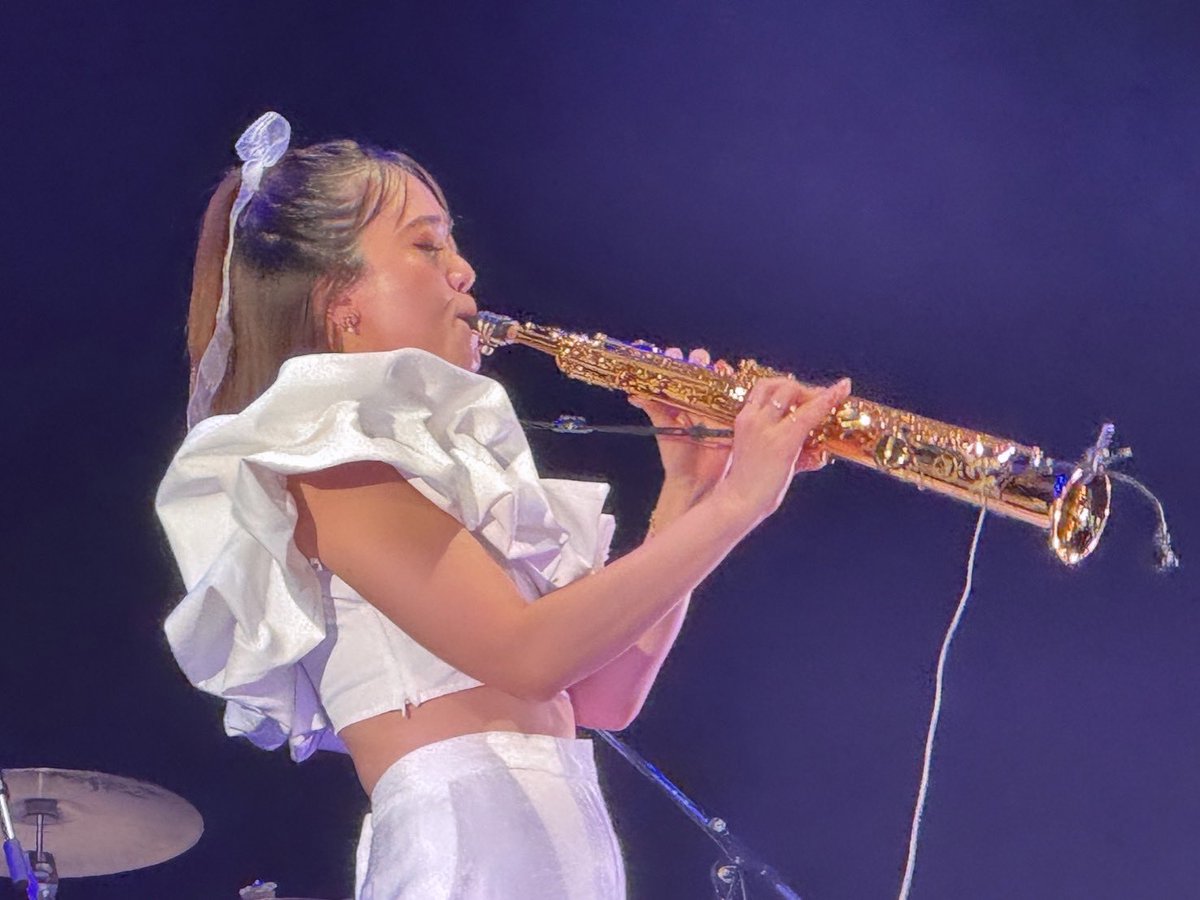 aminakazono's tweet image. ジャズアベツアーin名寄🪽コラボした名寄高校吹奏楽部のみんなからほんっとにパワーもらいました🤍みんなありがとうー✨また会おうね！！！！

#ジャズアベ