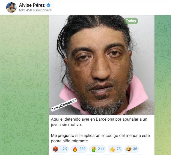 RubenSanchezTW's tweet photo. Nuevo bulo de Alvise Pérez. https://t.co/o8wYzY631v