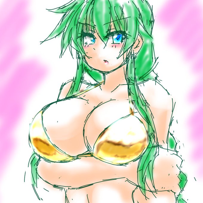 今日のブログ更新用ビキニと寝る前らくがきやよぉ… 