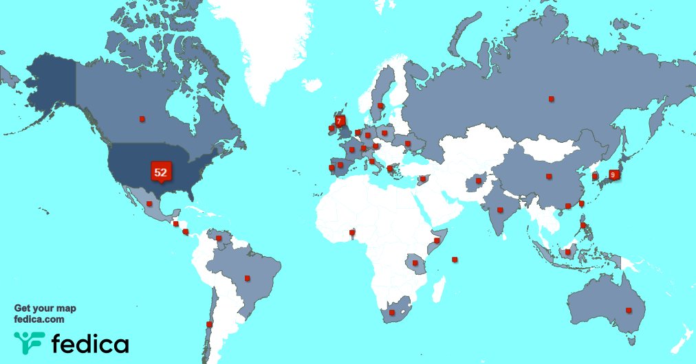 I have 2 new followers from USA 🇺🇸 last week. See fedica.com/!StealthInABox