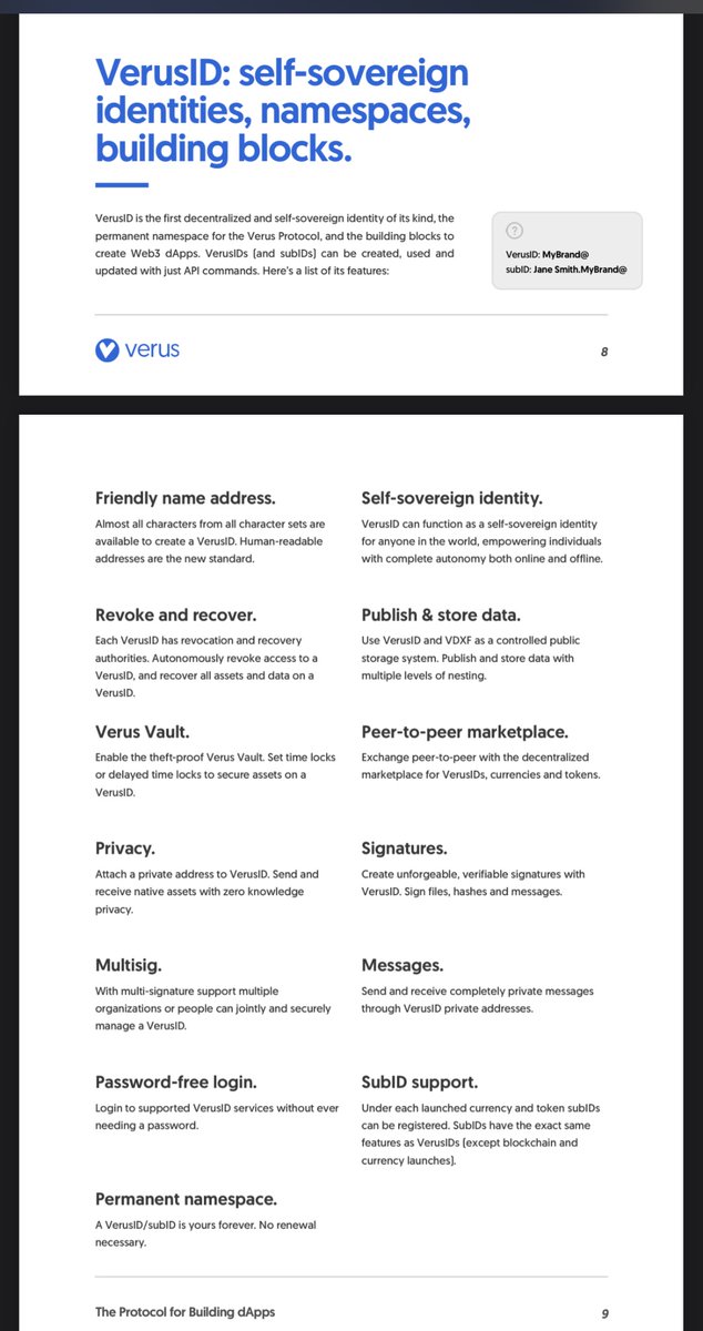 Gamevid4's tweet image. What other blockchain system allows you to have a Self Sovereign Domain Website at the protocol level that can do all of the following?(see image) 

$VRSC ⬇️⬇️⬇️