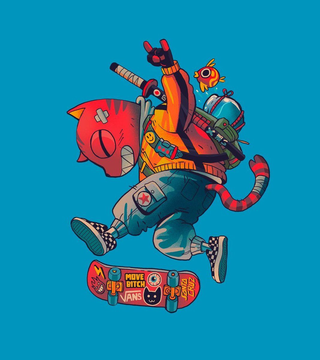 SmokGoch's tweet photo. Artist of The Week ✨️ @Madkobra5000 Ride or Die 🛹 #Artist #characterdesign #artistoftheweek #artpiece #ArtInspiration https://t.co/Tpyc01qtr4