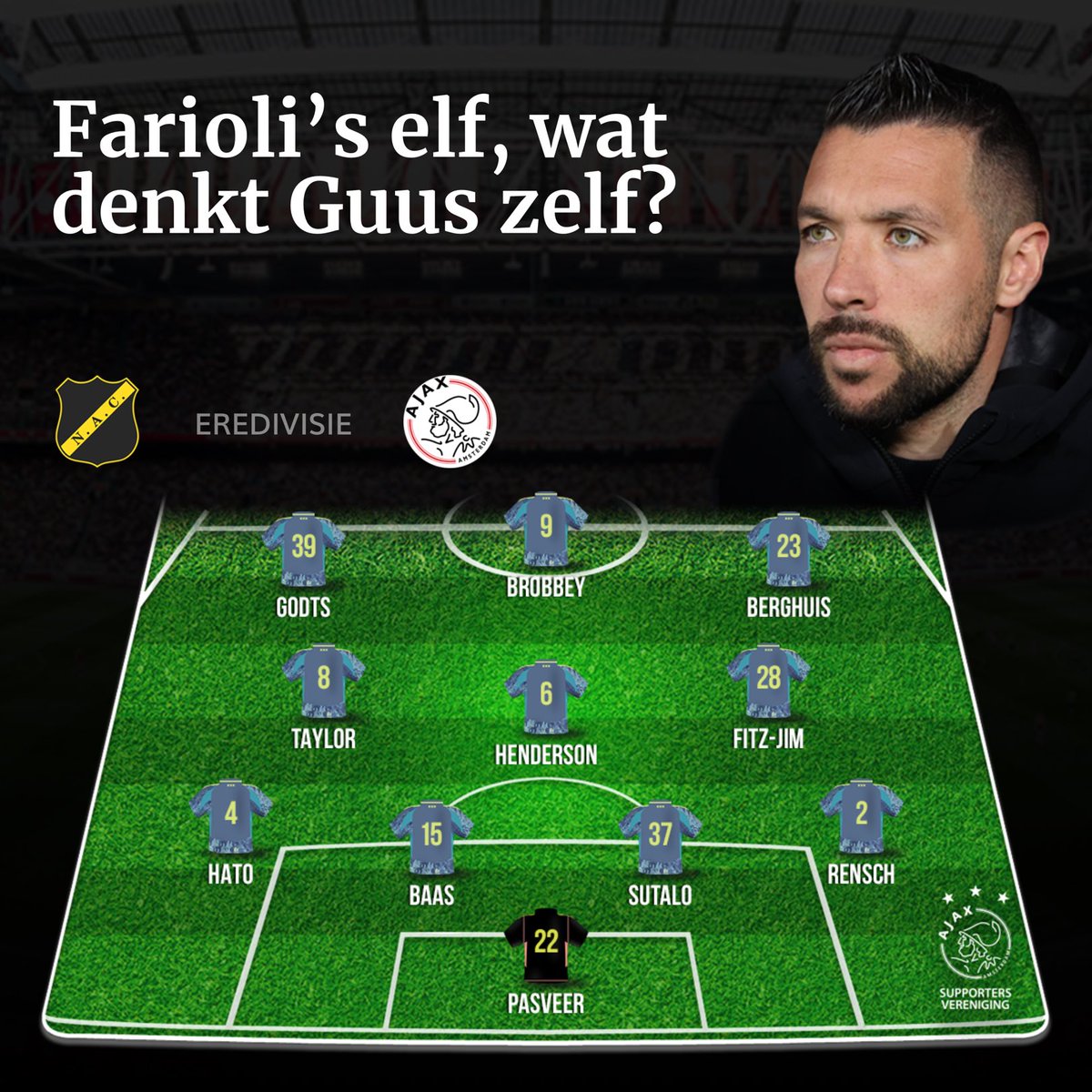Farioli’s elf, wat denkt Guus zelf? #nacaja #farioliself