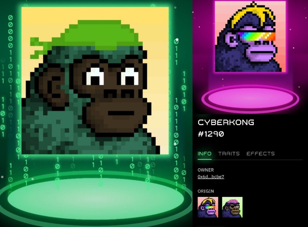 ⚡⚡My precious baby's precious family. There is nobility in its origins.. ⚡⚡💚 <a href="/CyberKongz/">CyberKongz</a>

#OOH #NFT #opensea <a href="/myoo_ck/">myoo</a>
#Ethereum #BTC