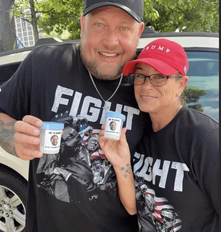 Sweet fancy Moses they’re really doing the weird JD Vance jizz cup thing to own the libs