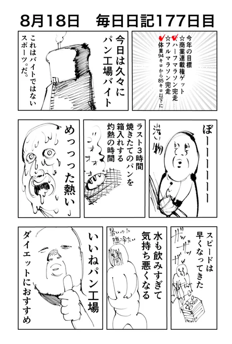 今日はパン工場でバイト 