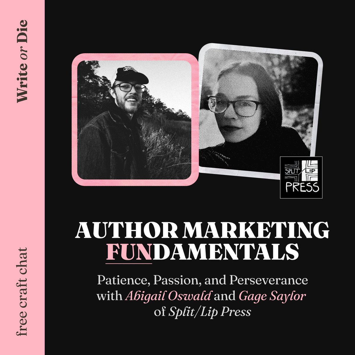 TOMORROW| Join Marketing Directors @thefirstabigail and <a href="/gage__saylor/">Gage Saylor</a> of @splitlippress as they share tips and tricks for marketing a book without losing your mind!
Sign up here: chillsubs.com/writeordie/eve…