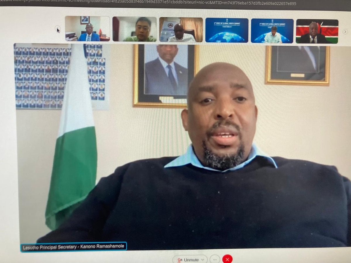 hci_pretoria's tweet photo. High Commission thanks HE Mr Kanono L Ramashamole, Principal Secy, Ministry of Info., Communications, Science Technology and Innovation, Kingdom of Lesotho for his insightful remarks, enriching discussions at Information & Technology Ministers’ Session of VOGSS 3
@MEAIndia
#VoGSS https://t.co/hckj0wDOef