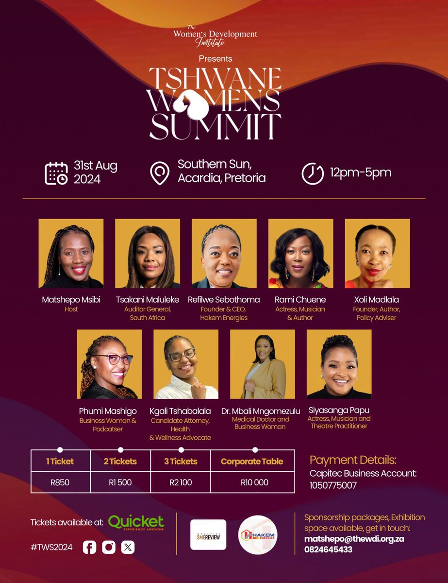 Two weeks left….. can’t wait for the 31st!!! Tickets are still available at Quicket!!! Ungaphuthelwa ✨