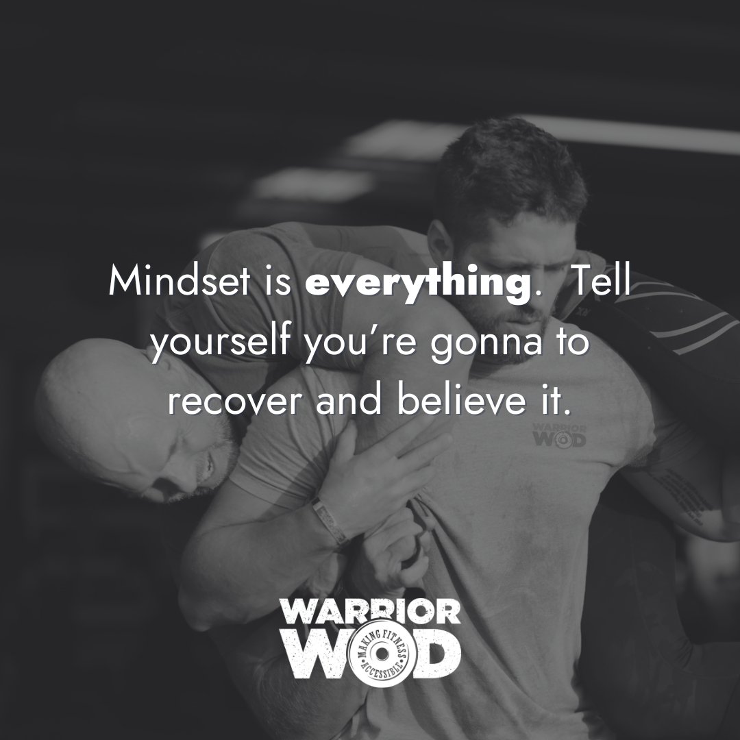 💪 Recovery starts with believing in your strength. Veterans who commit to their journey—mentally and physically—find the path to healing. Tell yourself you’re gonna recover, and believe it. #WarriorWOD #PTSDRecovery #MindsetMatters