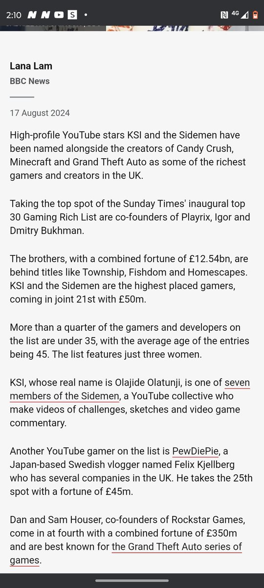Colaldino's tweet photo. @KSI damm #Ksi and the #Sidemen are named one the richest gamers in the UK god dam #XIX #Primehydrison #Prime https://t.co/8qtvmYC1AC