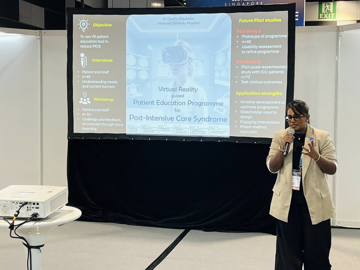 PtGeetha's tweet photo. Thrilled to have won the #SICM pitch for fund at #APICS2024. Exciting work to be done in management of #PICS. Placing #AHP out there in the realm of #icurehab research work! https://t.co/26YbSa74Ch