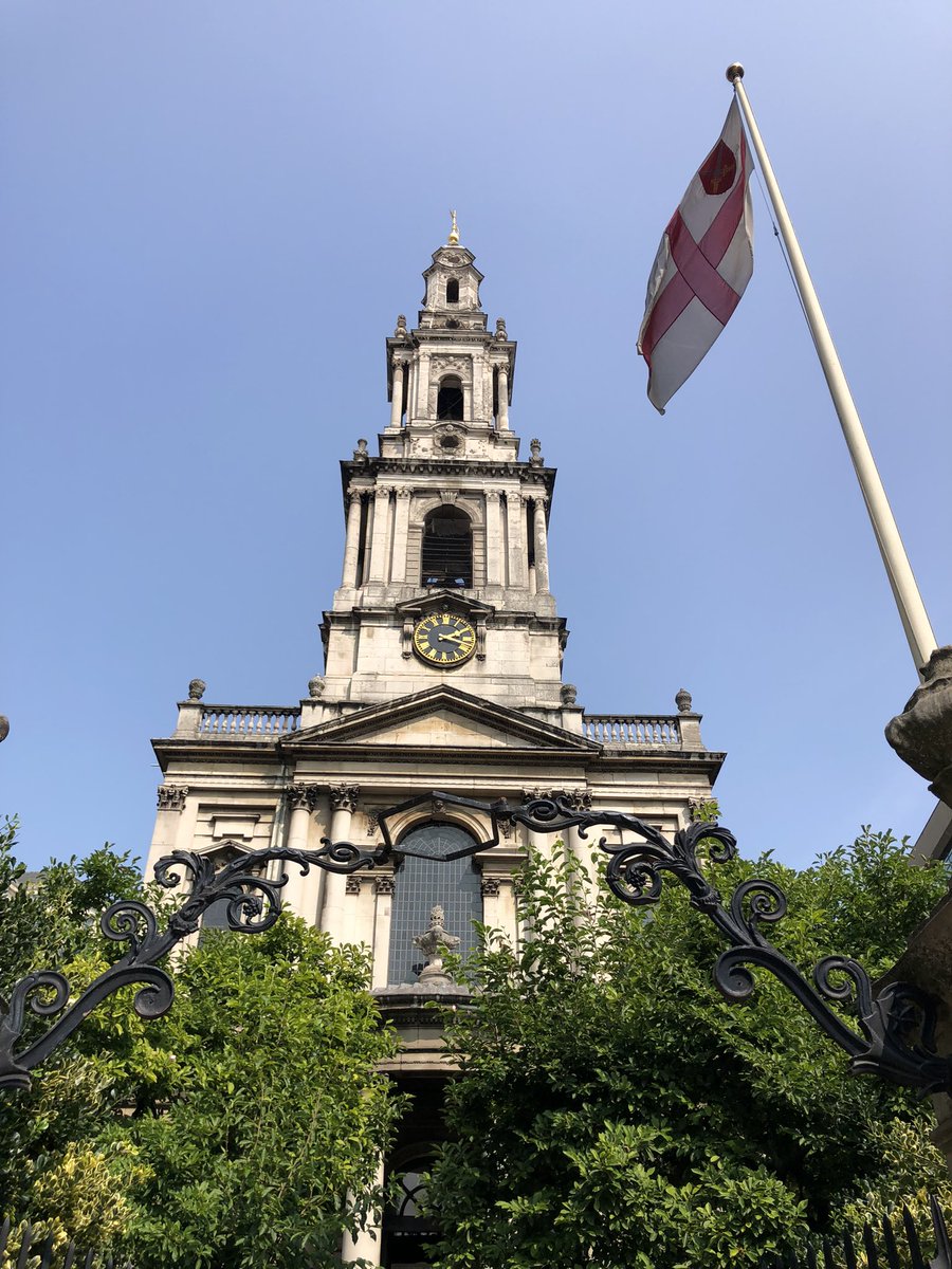 Evensong sung by <a href="/GuestArtists/">Guest Artists</a> at <a href="/StMaryleStrand/">St Mary le Strand - The Jewel in the Strand</a> is at 3pm today. 
Dyson in D is on the menu, and luckily the <a href="/LondonFire/">London Fire Brigade</a> brigade are still on hand (attending to <a href="/SomersetHouse/">Somerset House</a>) with their long ladder if any singer needs to escape from those heights…