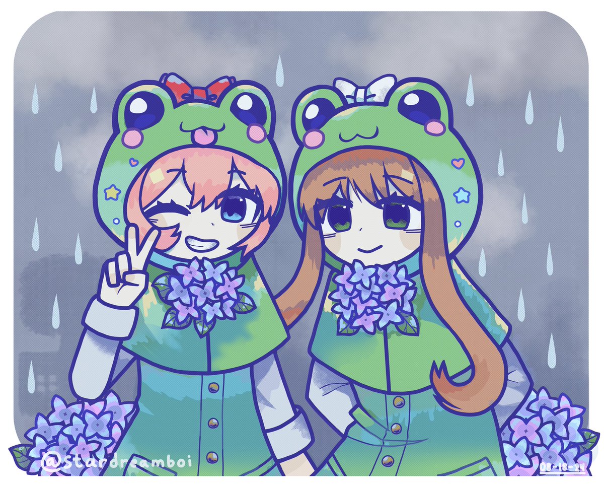 stardreamboi's tweet photo. 🌧🎀🐸💙💚#DDLCPlus #ddlc #ddlcart #ddlcsayori #ddlcmonika https://t.co/64lw8bIYoU