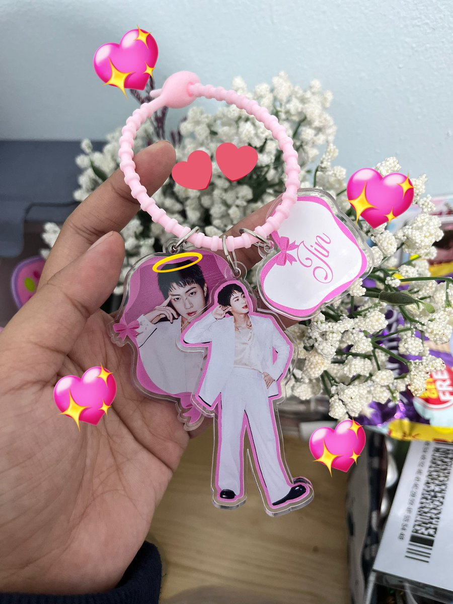JinBase_'s tweet photo. Our self-production merch donation for funding KSJ1 is hereeeee🥰🥰🥰 for everyone who ordering please wait a bit, gonna send happy mails to you sooon💗💌🎀

KSJ1 IS COMING 
JIN IS COMING 
SEOKJIN IS NEXT
#Jin #진 #방탄소년단진 #BTSJIN https://t.co/G50tH0MmgT