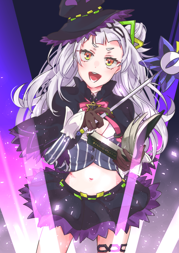 ako_ktkr's tweet photo. 復帰おめでとうございます、おかえりなさい🙌
あくシオありがとうございました…！

（個人的にメイジ・オブ・ヴァイオレットのステッキも好き──）
#紫咲シオン #シオンの書物 https://t.co/kmuE3C1jeQ