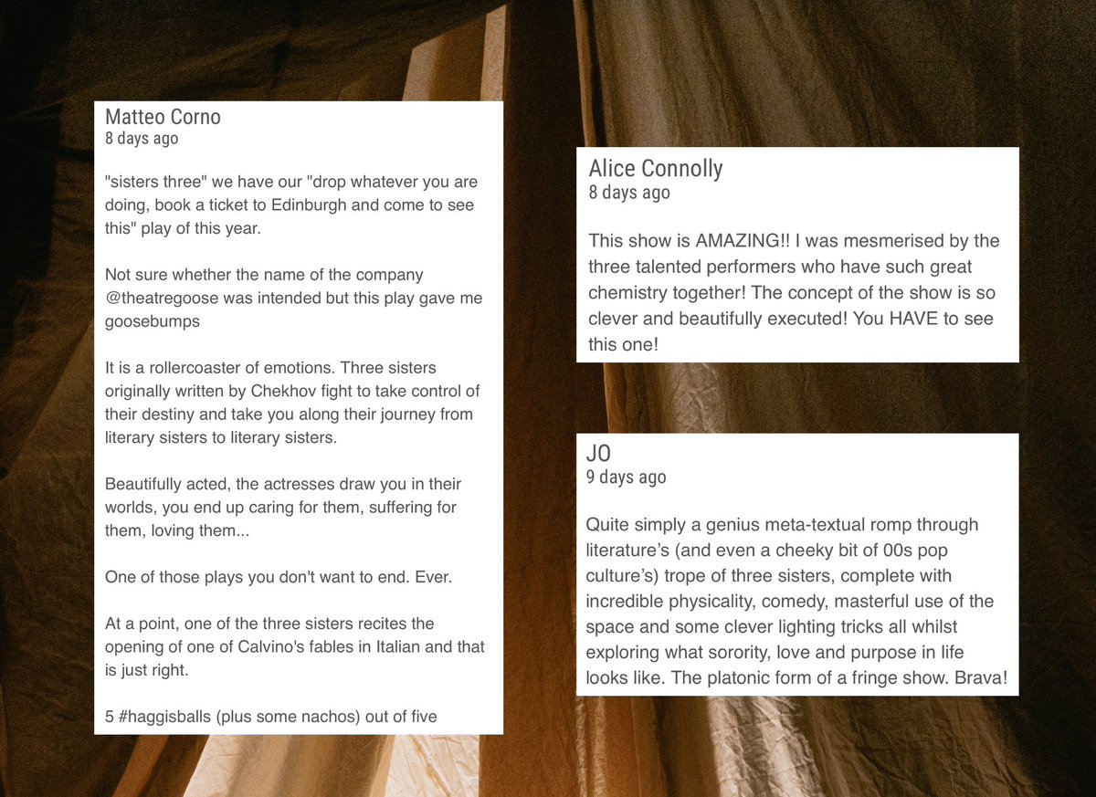 ⭐️ our gorgeous audience reviews making our month ⭐️
