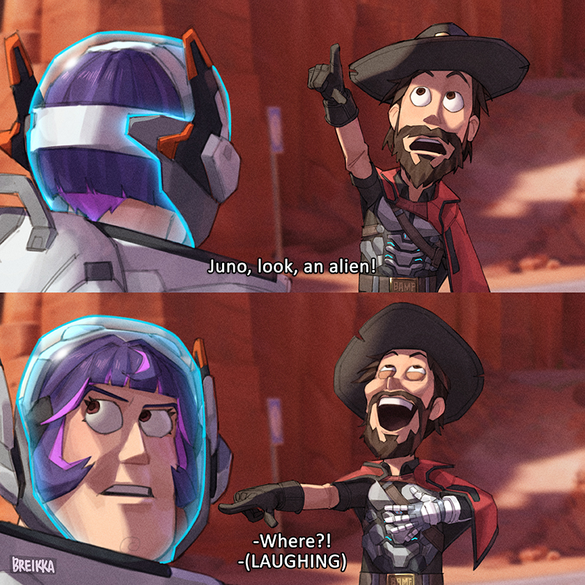 breikka's tweet image. Hey, guys, look! It's the REAL Juno!
#Overwatch #Overwatch2 #ToyStory