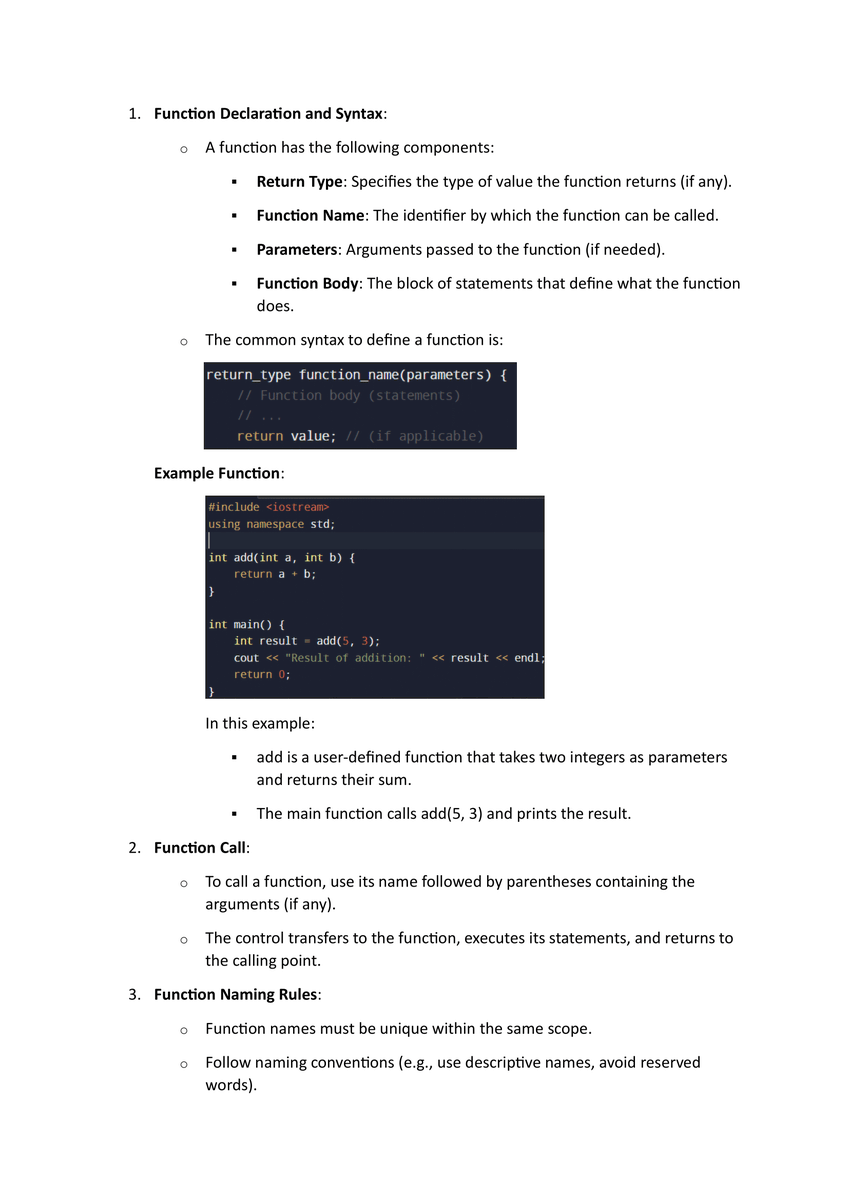 TechHarshal's tweet image. 📚 Day 15 of learning C++ programming language 💻
Today’s learning progress:
- Functions
- Concepts
- Examples
Today's Notes are Given
#day15 #100dayscodechallenge #coding #softwere #codinglife #Cpp #twitter