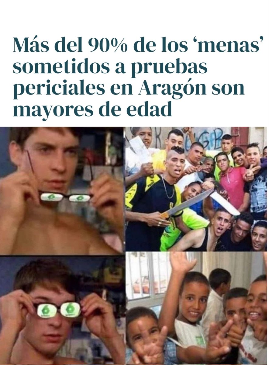 <a href="/NunezFeijoo/">Alberto Núñez Feijóo</a> <a href="/guardiacivil/">Guardia Civil</a> Y este meme no tiene nada que ver con los apuñalamientos que se dan a diario.

Nada que ver! 

Asi que el PP que siga acogiendo MENAS en sus comunidades porque eso es lo que quiere la sociedad.

Hay que ser humanitario por muchas puñaladas que se reciban!

Que pais va a quedar ☠️