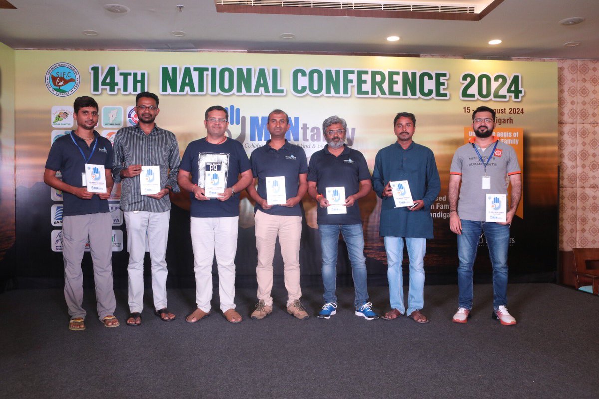 sifchandigarh's tweet photo. Team @Puruhotra being facilitated by @vaastavngo in the #14thNationalMeet hosted by @sifchandigarh in Chandigarh-2024
#MENtality2024 https://t.co/FC4MA1Ttti