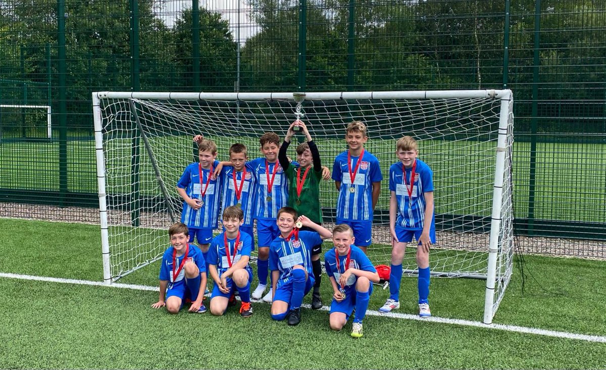 Huge congrats to our U11s who this morning competed in the first ever SMS Pro Soccer International tournament at Bolton Arena.

They competed against teams from Japan, New Jersey USA, &amp; Curzon Ashton from Manchester &amp; turned out the tournament runners up !! 🙌🏻

#UpTheStripes