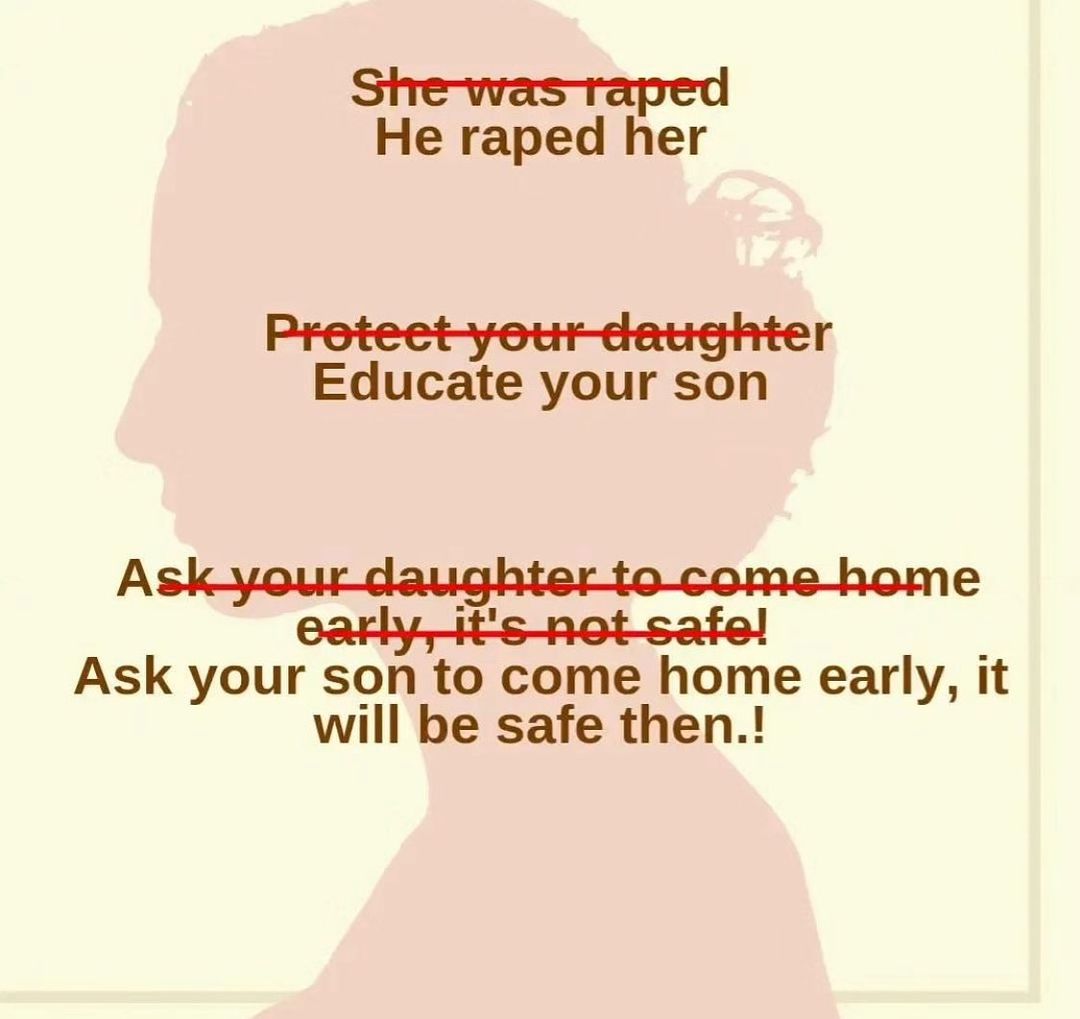 anuska26_'s tweet photo. Nothing will change untill we have strong law and punishment. We can't educate those man. They will remain same untill we change the law. They will never think about this heinous crime after reminding the punishment. 
#wewantsaftey #WeWantJusticeRightNow https://t.co/R8ohcwTOMc