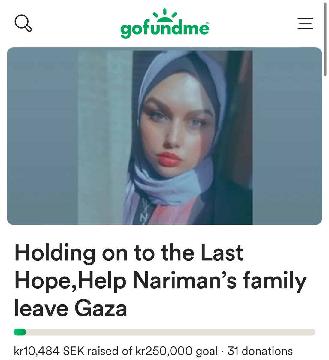 gulabjamvn's tweet photo. This is heartbreaking. We stress when campaigns stagnate for hours and here Nariman’s campaign has been moving at a snail’s pace for a month. She has only raised $0.50 in 5 days. Please boost and donate if possible!!

https://t.co/G52vKK9lhj https://t.co/jEB8mzIzq1