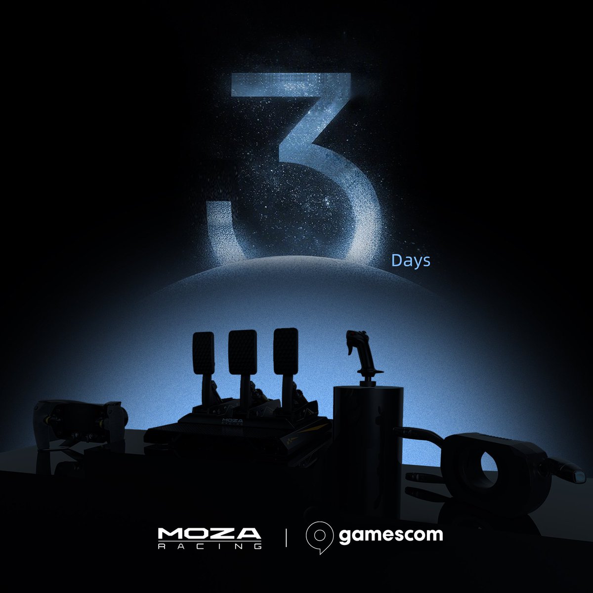 moza_racing's tweet photo. Only 3 days left until @gamescom 2024!

The excitement is building, and we’re thrilled to showcase our latest innovations. Join us at our booth for exclusive previews and on-site activities!

See you very soon!

#moza #mozaracing #mozagc #gamescom2024 #mozagc24 #simracing #flightsim #mozasim #hall10.1 #C039