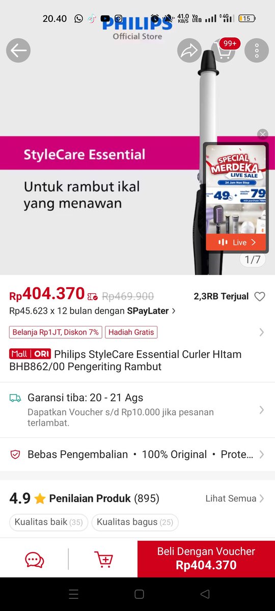 iceteahotea's tweet photo. WTS, CATOKAN PHILIPS YANG KHUSUS UNTUK NGE-CURL RAMBUT, 
ALASAN JUAL KARENA DI KADOIN CATOKAN SAMA TEMEN, 
UDAH TERLANJUR BELI DULUAN,

HARGA DI OREN 400AN, AKU JUAL 350K AJA, BISA OREN, BOLEH NEGO TIPIS, YANG MAU BISA DM YA https://t.co/dzFv47IhBz