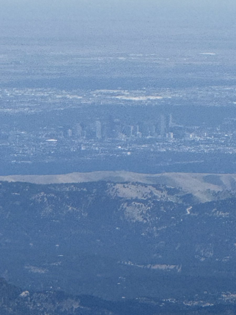 PenguinVPenguin's tweet photo. Shoutout to @Apple for their iPhone cameras. Didn’t think I could get a decent picture of Denver from 72 miles away on a mountain top. https://t.co/WBZU8nEoWH