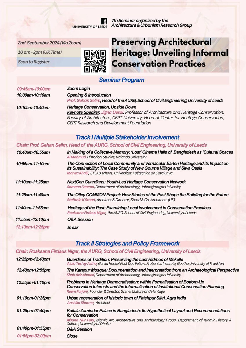 You are welcome to attend the seminar.
<a href="/gselim74/">Prof Gehan Selim</a> <a href="/Arch_Urbanism/">Leeds Architecture and Urbanism Reserach</a>