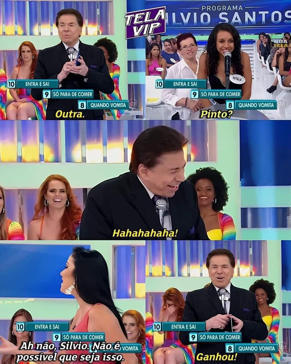 entra e sai 
só para de comer quando vomita